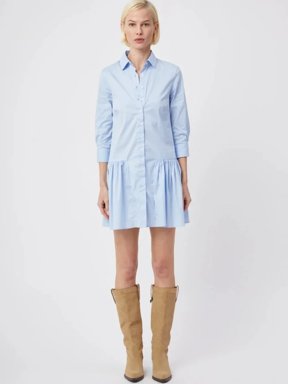 Rochelle Behrens The Drop Waist Shirt Dress S - Picture 5 of 16